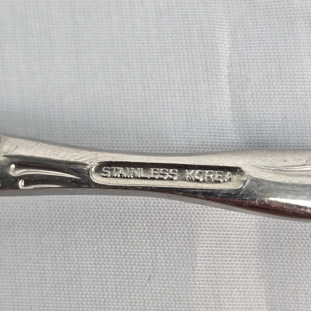 Vintage Bamboo Handle Stainless Steel Cheese Slicer Plane Server Korea 8.25in